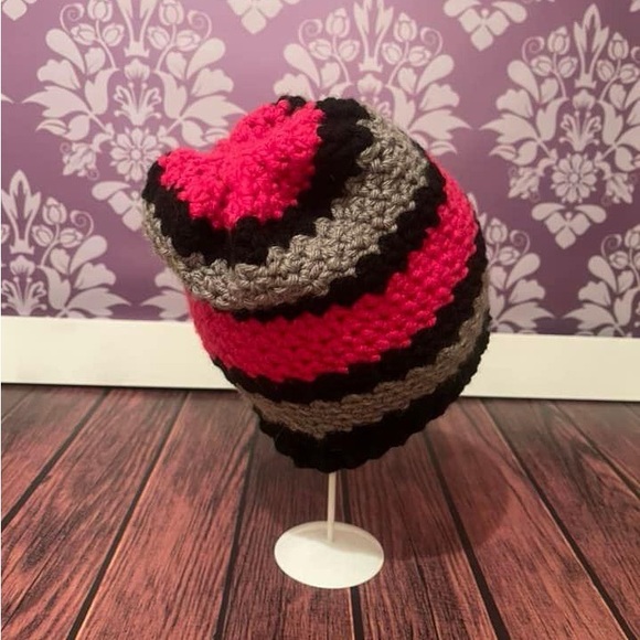 Crochet Striped Hat - Picture 3 of 3